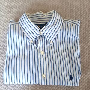 Ralph Lauren Mens Button Down Shirt. (XL)